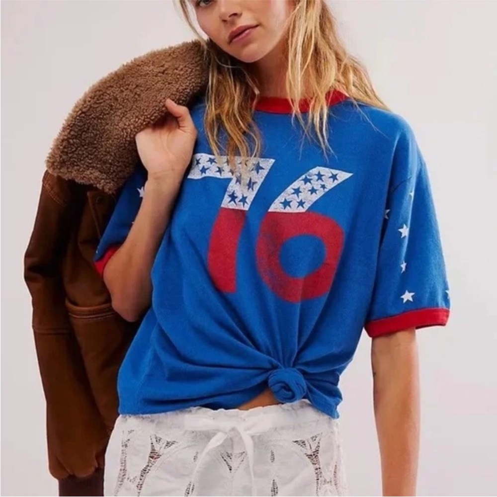 Ragabond tee x Free People lost and found ringer top